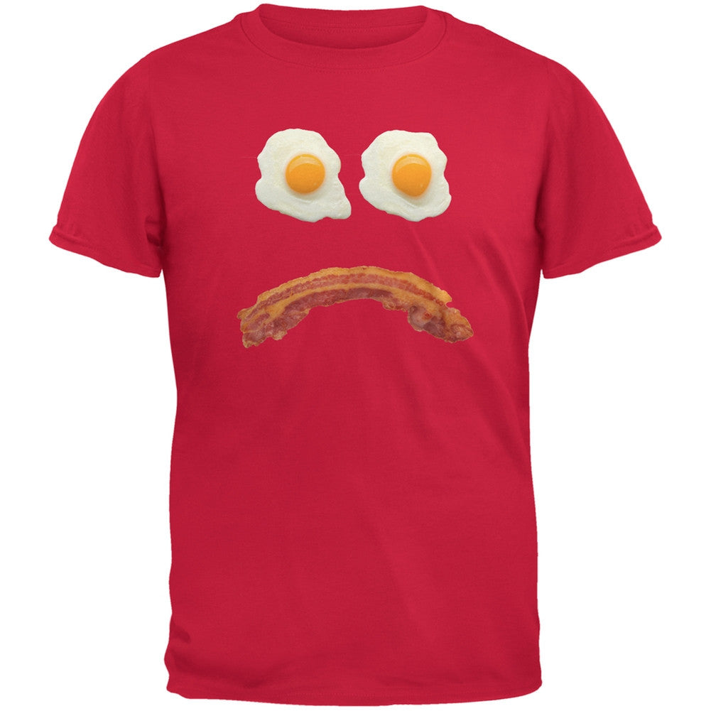Mr. Sad Face Bacon And Eggs Black Youth T-Shirt Youth T-Shirts Old Glory