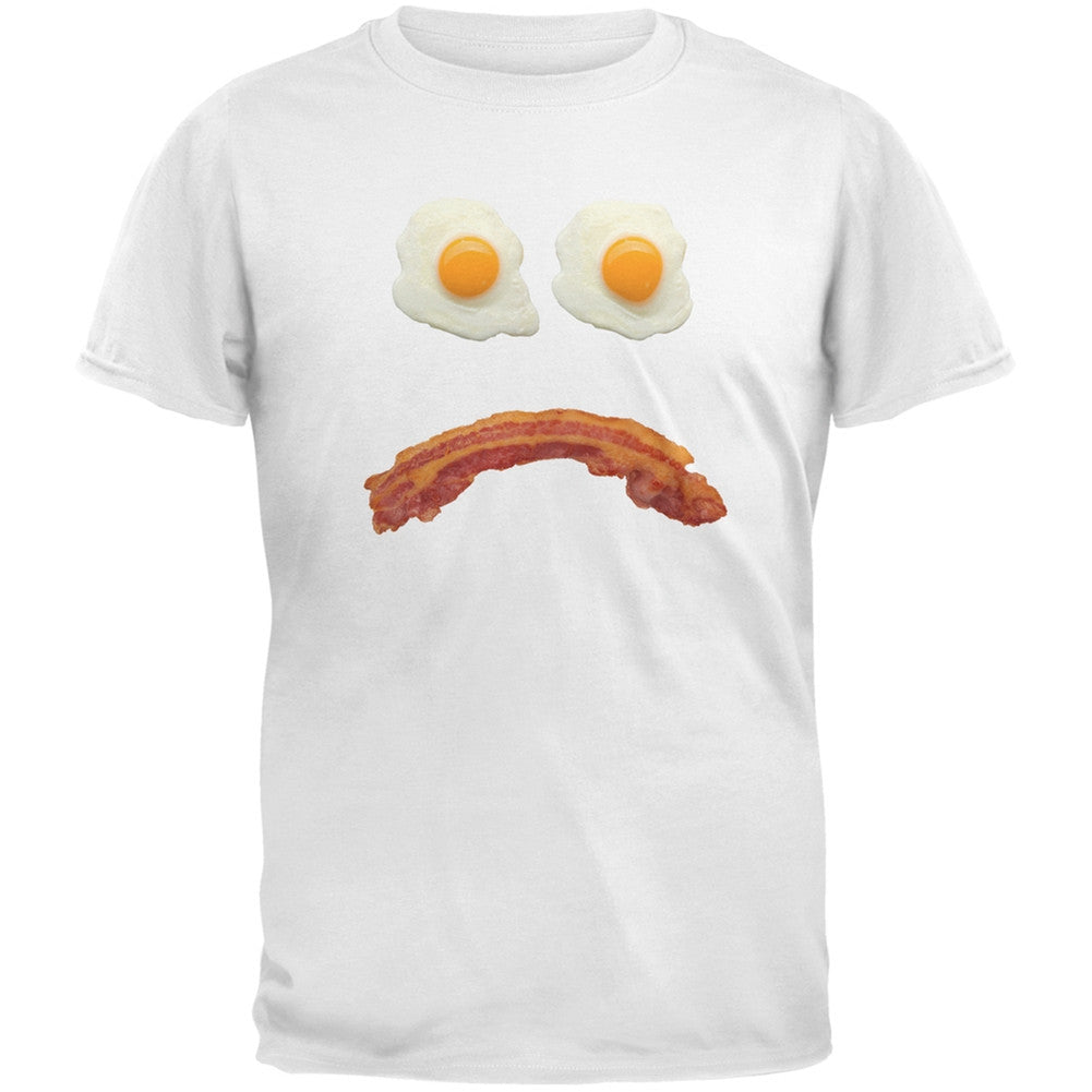 Mr. Sad Face Bacon And Eggs Black Youth T-Shirt Youth T-Shirts Old Glory