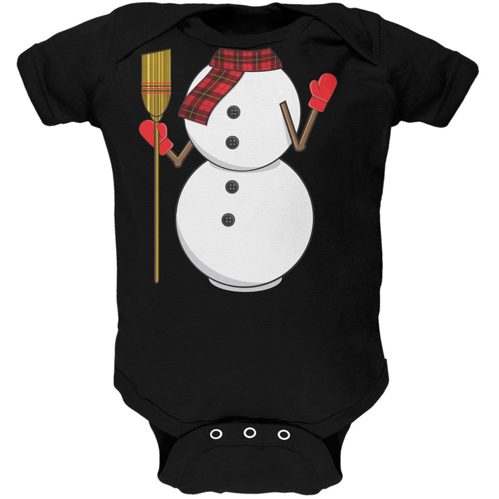 Snowman Body Costume Black Baby One Piece Baby One Piece Old Glory