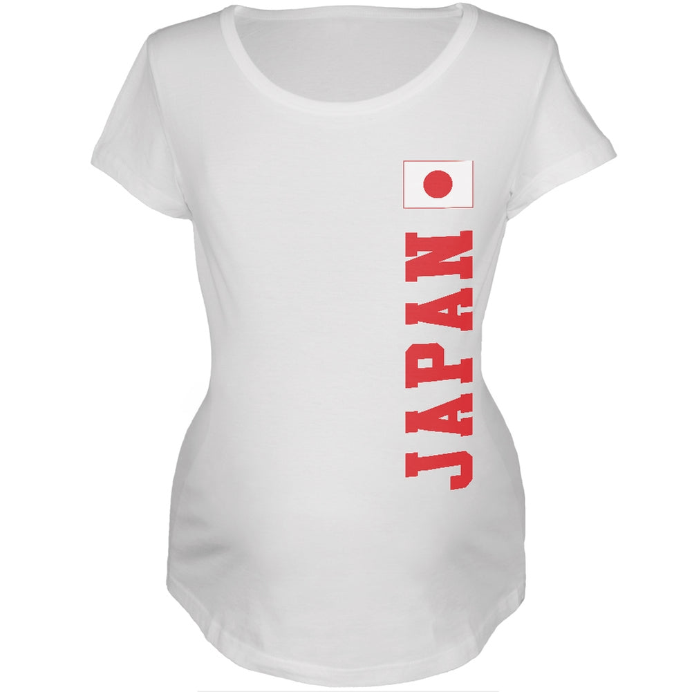 World Cup Japan White Womens Soft Maternity T-Shirt Maternity T-Shirts FIFA 2XL White