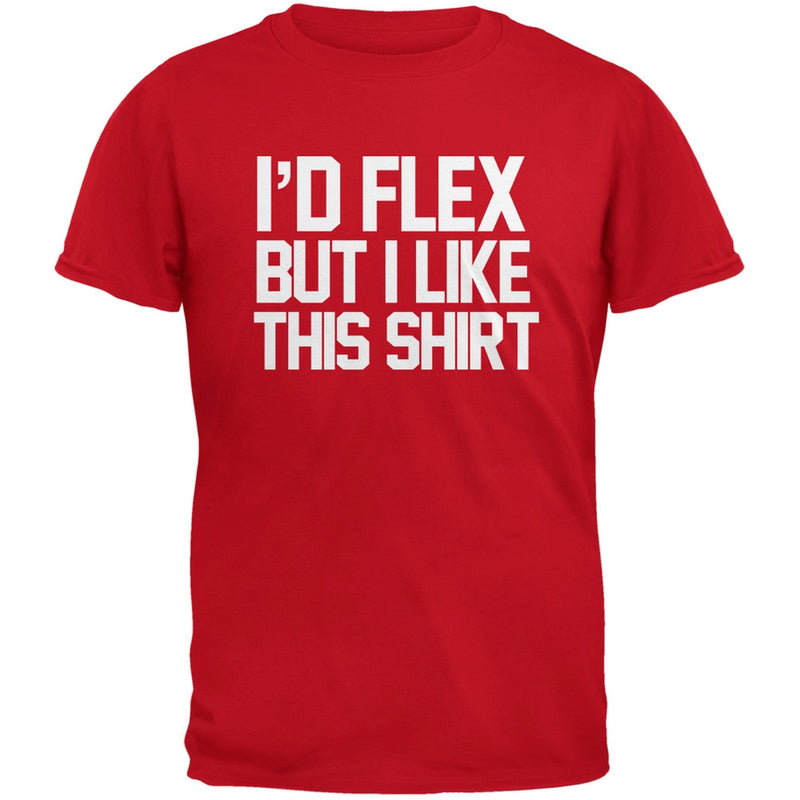 I'd Flex But I Like This Shirt Green Youth T-Shirt Youth T-Shirts Old Glory