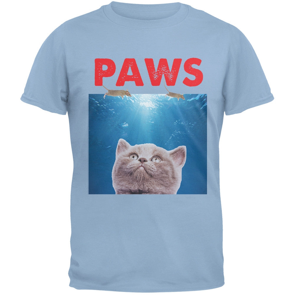 PAWS Black Adult T-Shirt Men's T-Shirts Old Glory