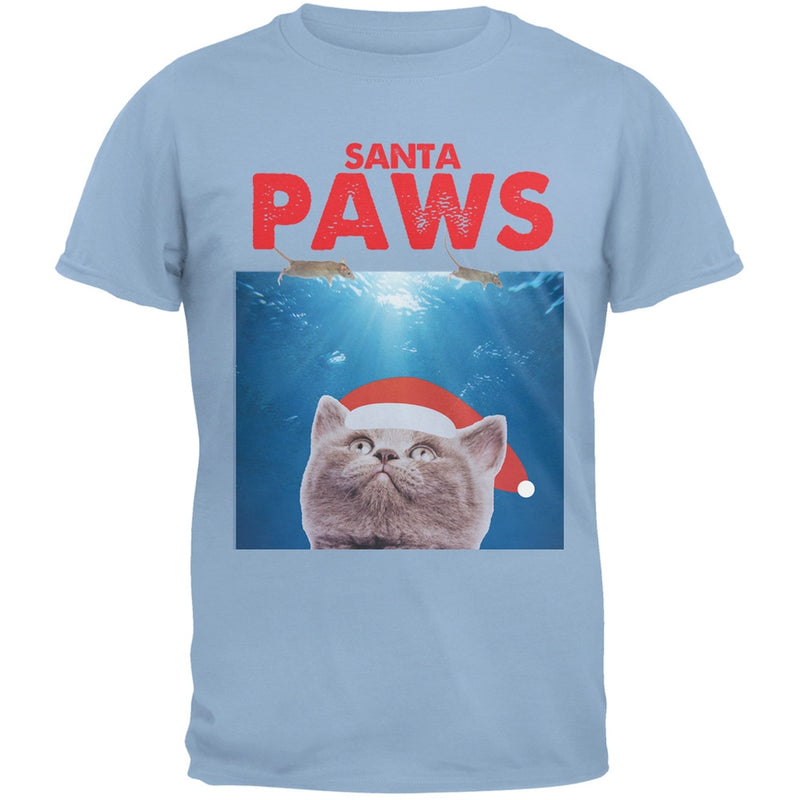 Santa Paws Black Adult T-Shirt Men's T-Shirts Old Glory