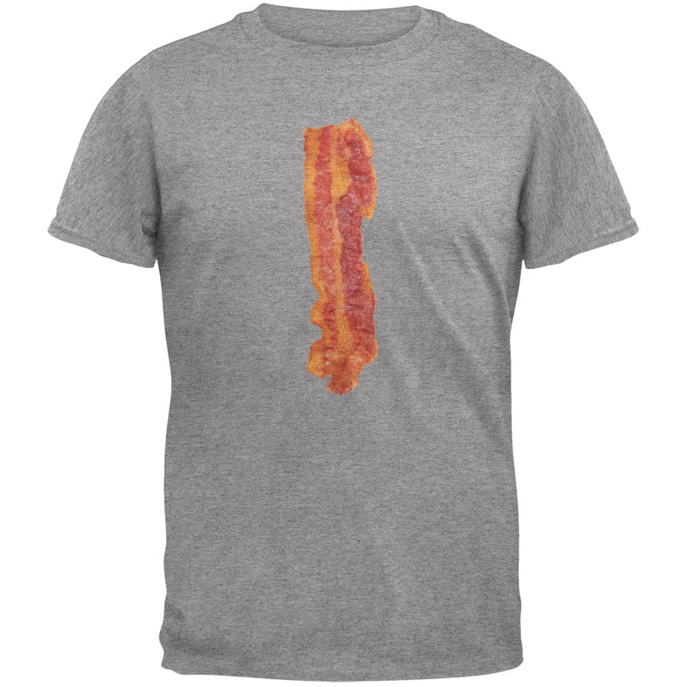 Bacon Strip Black Adult T-Shirt Men's T-Shirts Old Glory