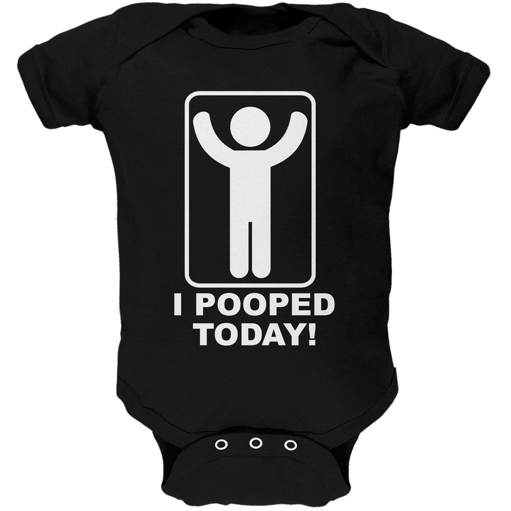 I Pooped Today Black Baby One Piece Baby One Piece Old Glory