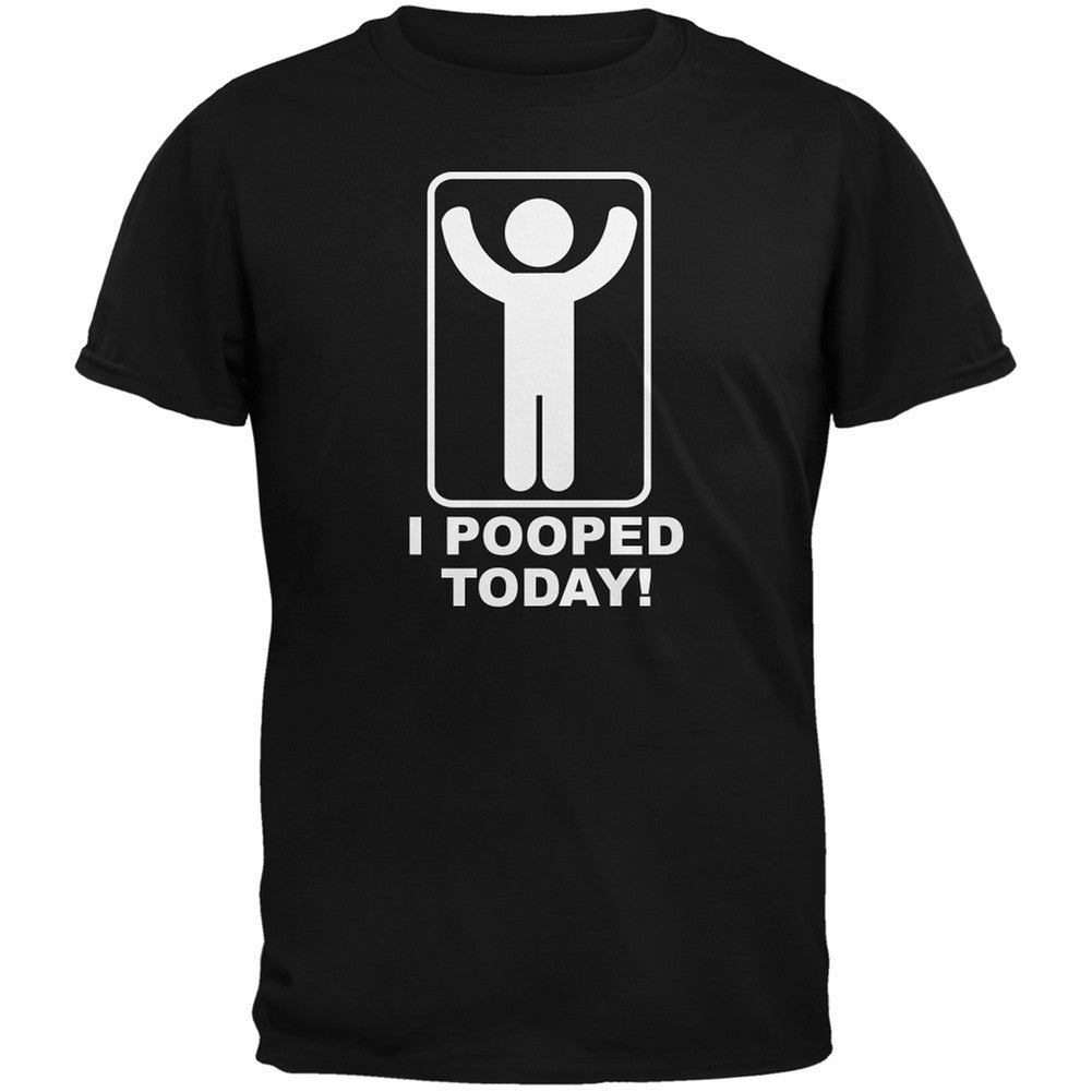 I Pooped Today Black Youth T-Shirt Youth T-Shirts Old Glory