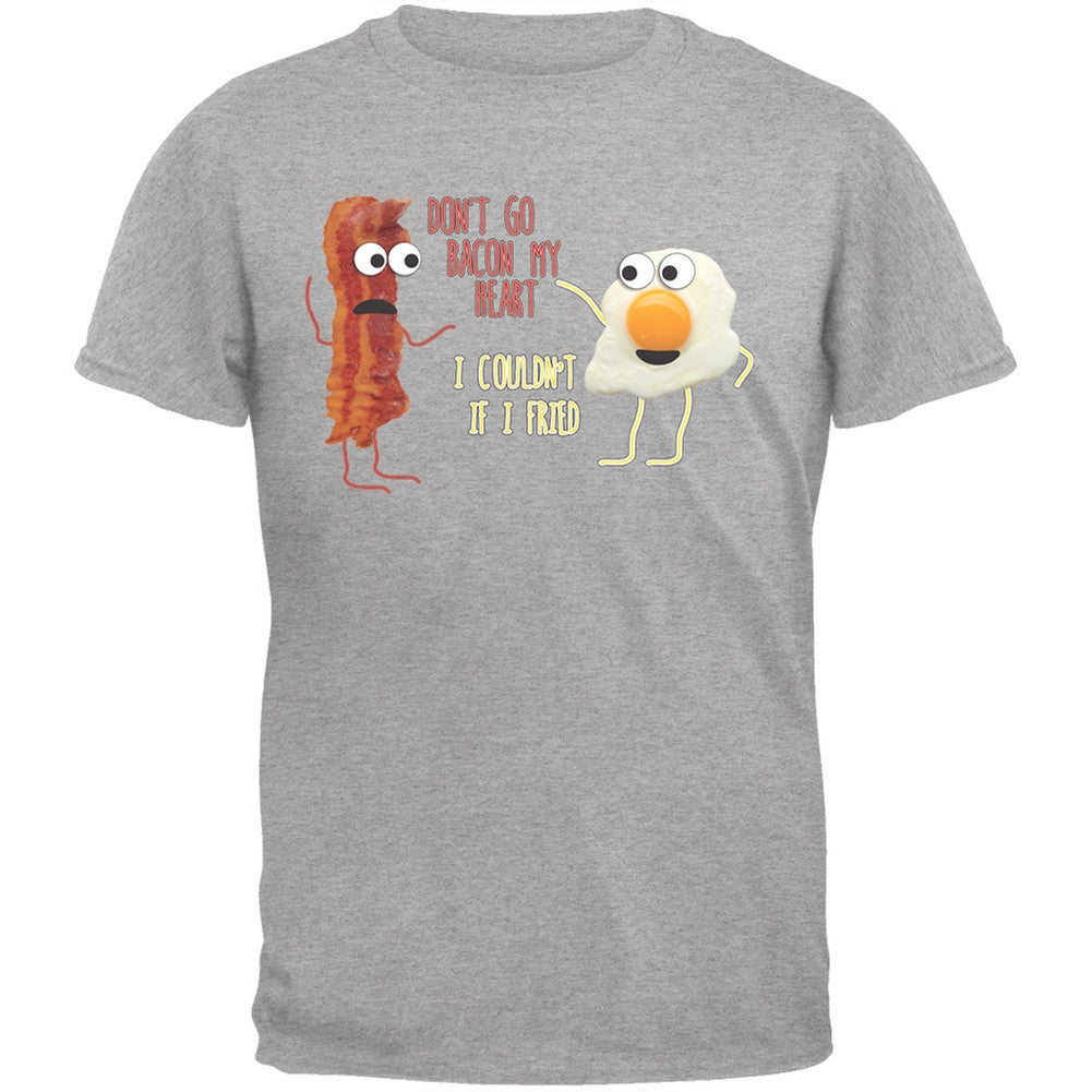 Don't Go Bacon My Heart Black Youth T-Shirt Youth T-Shirts Old Glory LG Grey