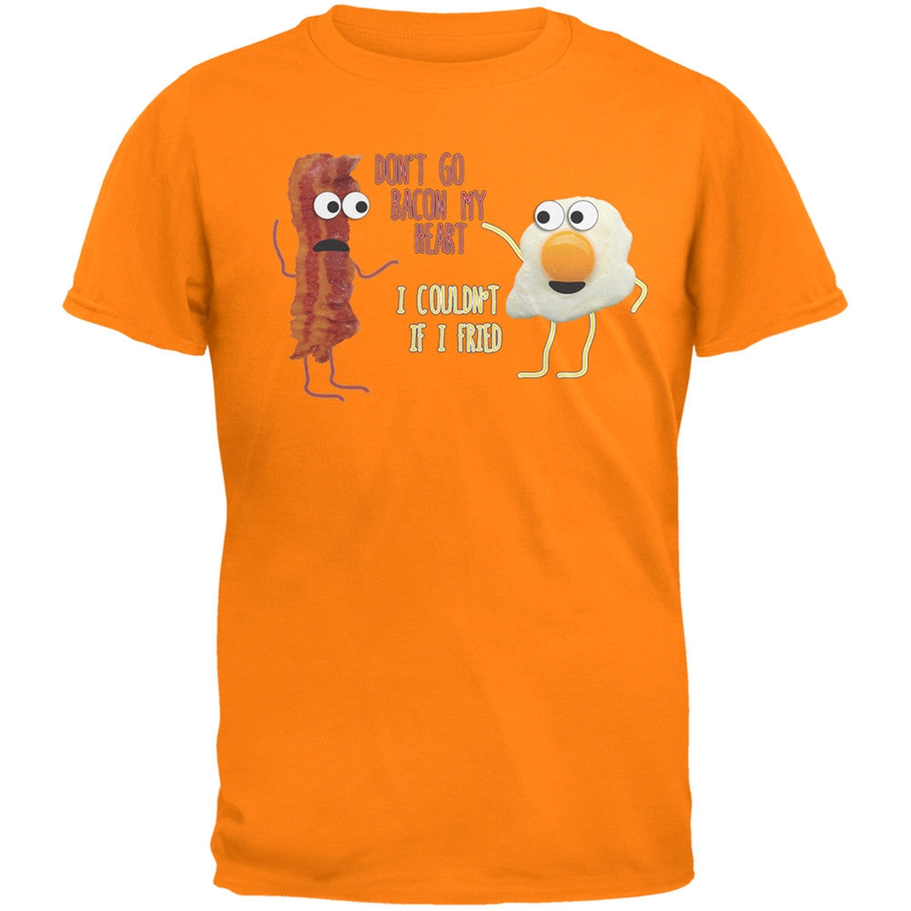 Don't Go Bacon My Heart Black Youth T-Shirt Youth T-Shirts Old Glory LG Orange