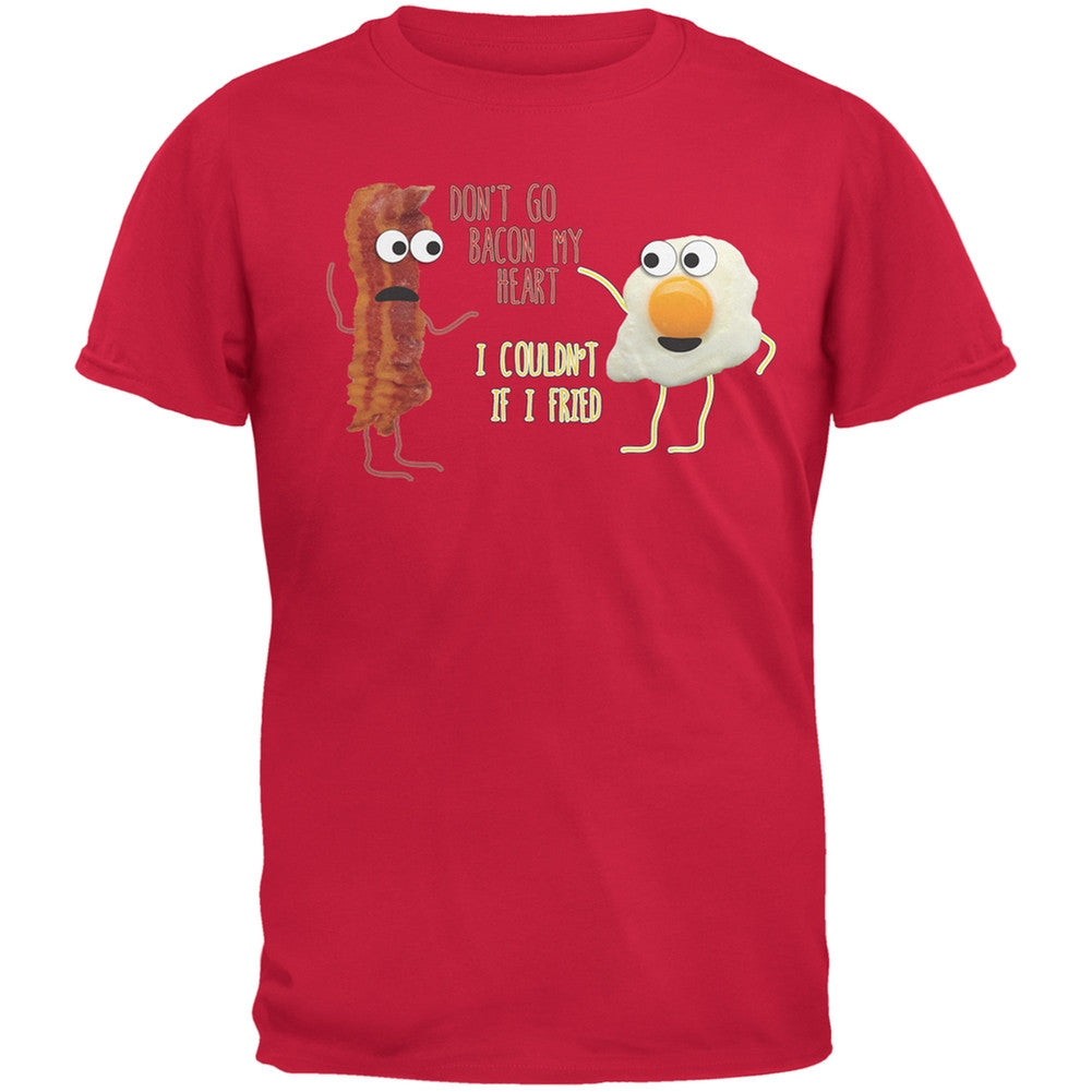 Don't Go Bacon My Heart Black Youth T-Shirt Youth T-Shirts Old Glory LG Red