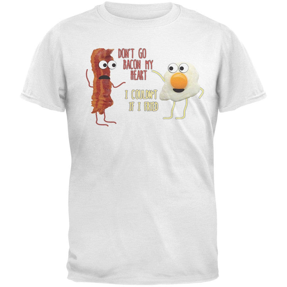 Don't Go Bacon My Heart Black Youth T-Shirt Youth T-Shirts Old Glory LG White