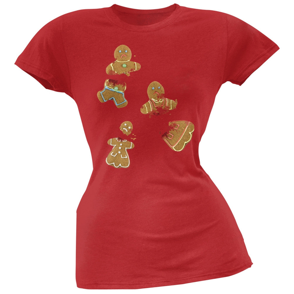 Ginger Bread Massacre Black Juniors T-Shirt Juniors T-Shirts Old Glory