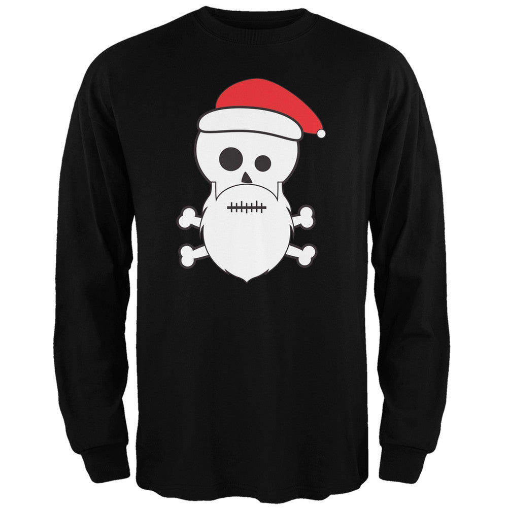 Skull and Crossbones Santa Irish Green Adult Long Sleeve T-Shirt Men's Long Sleeves Old Glory
