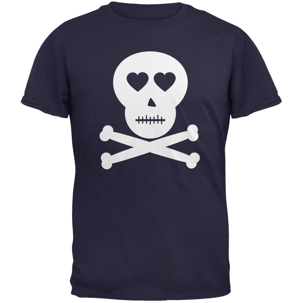 Skull And Crossbones Lovers Black Youth T-Shirt Youth T-Shirts Old Glory