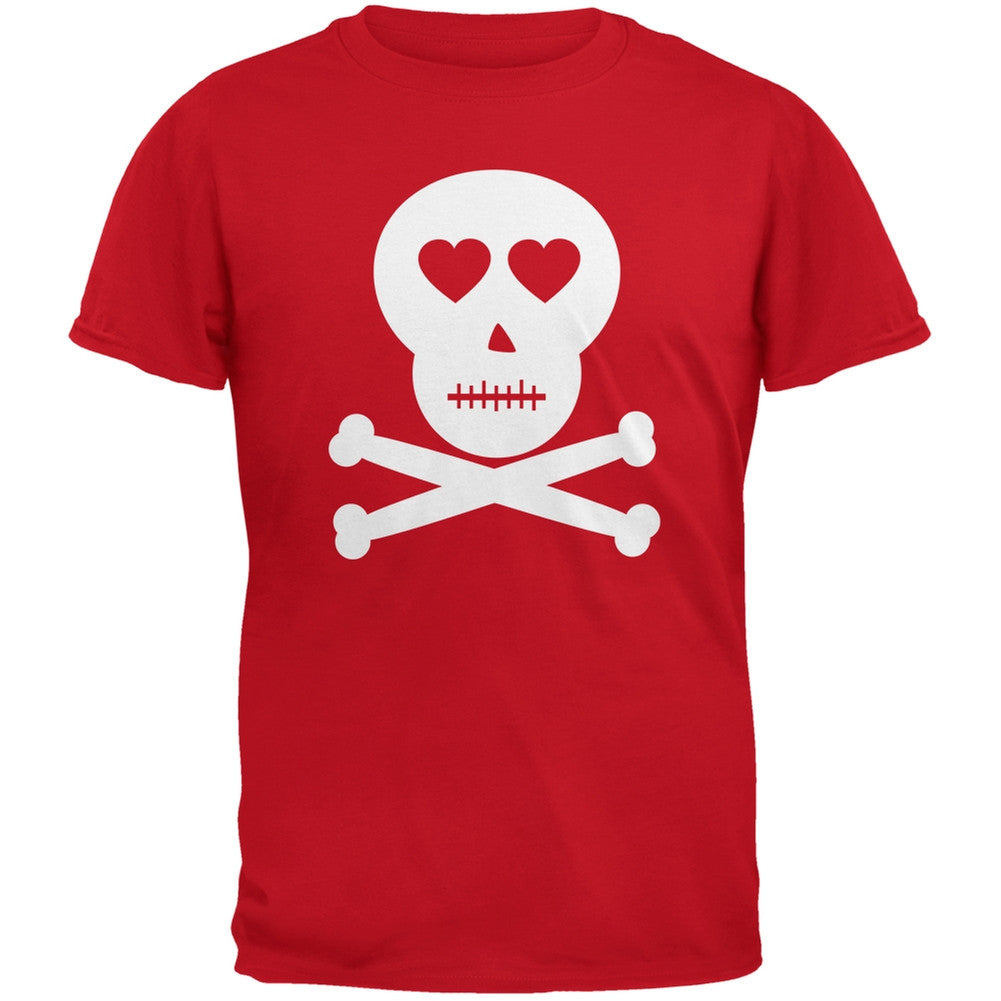 Skull And Crossbones Lovers Black Youth T-Shirt Youth T-Shirts Old Glory