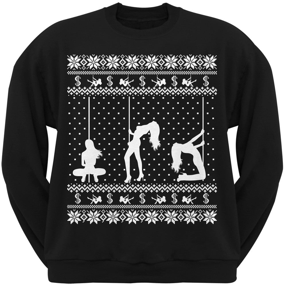Stripper Silhouette Ugly Christmas Sweater Mens Sweatshirt Men's Sweatshirts Old Glory