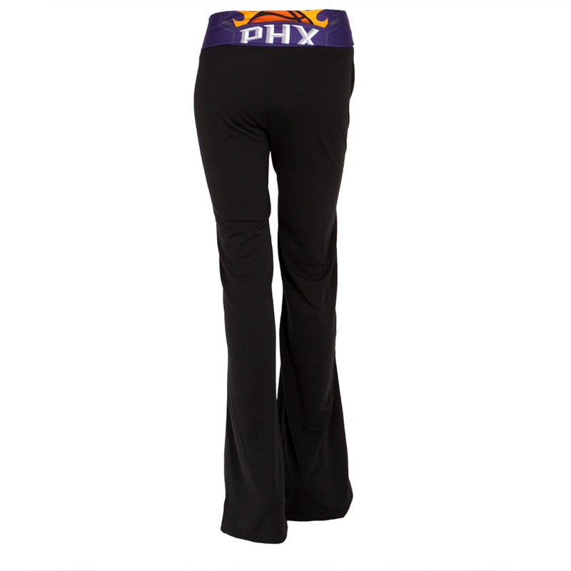 Phoenix Suns - Flip Down Waistband Logo Juniors Yoga Pants Women's Yoga Pants Phoenix Suns