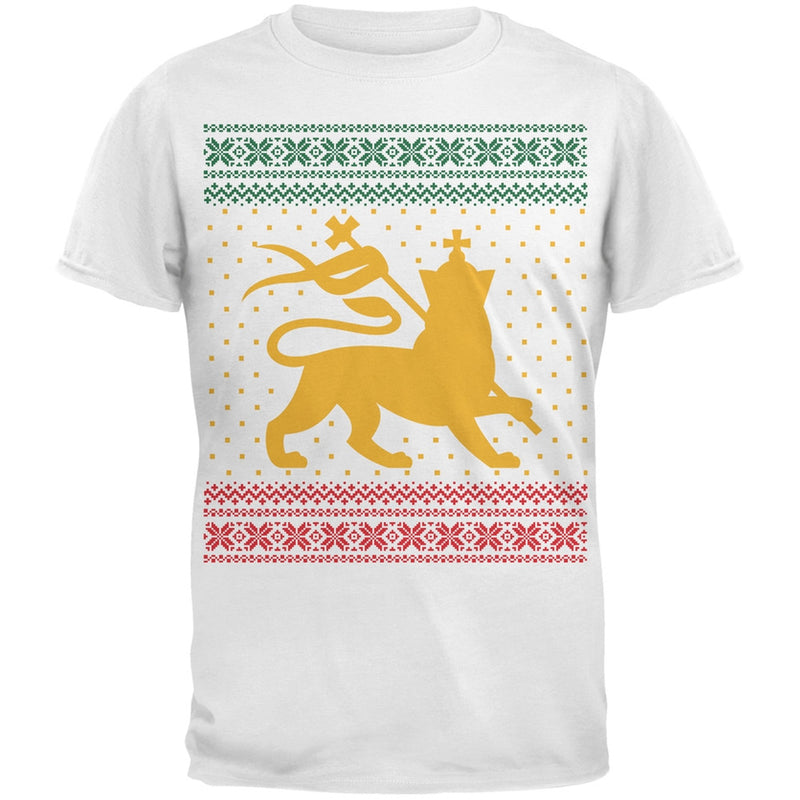 Lion of Judah Ugly Christmas Sweater Black Youth T-Shirt Youth T-Shirts Old Glory