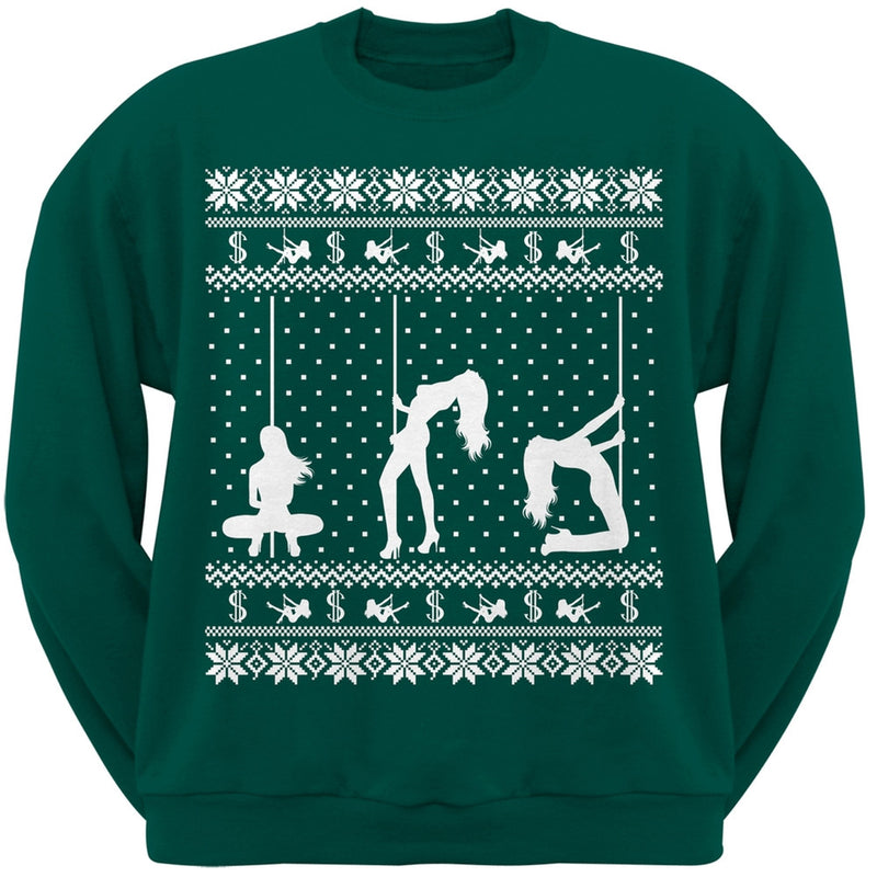 Stripper Silhouette Ugly Christmas Sweater Mens Sweatshirt Men's Sweatshirts Old Glory