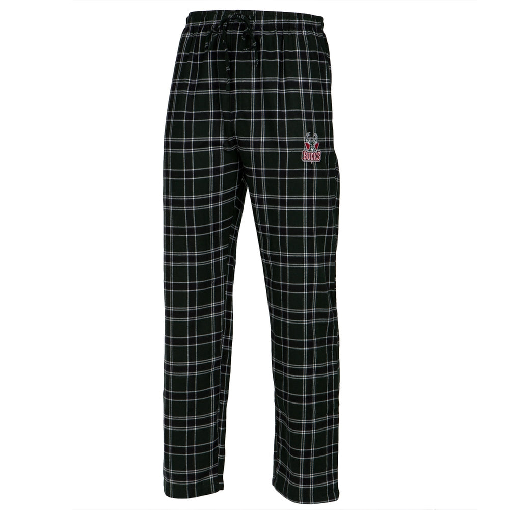 Milwaukee Bucks - Logo Plaid Lounge Pants Men's Sleepwear Milwaukee Bucks 2XL Green