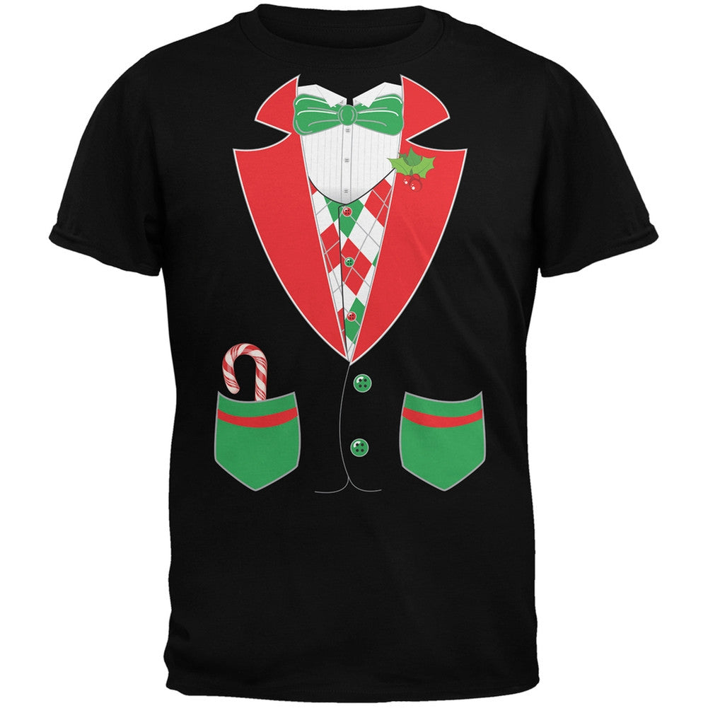 Christmas Tuxedo Costume Black Youth T-Shirt Youth T-Shirts Old Glory