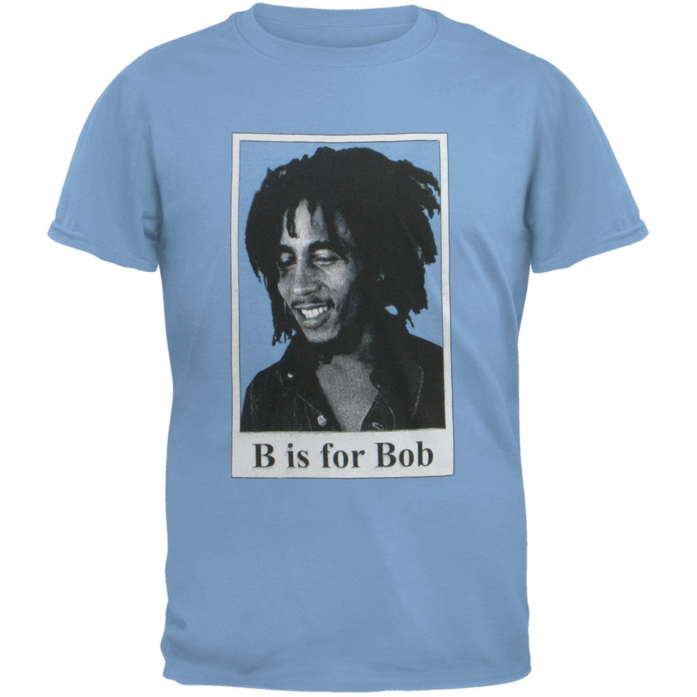 Bob Marley - B Is For Bob Light Blue Youth T-Shirt Youth T-Shirts Bob Marley LG Light Blue