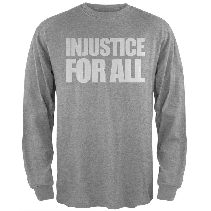 Injustice For All Black Adult Long Sleeve T-Shirt Men's Long Sleeves Old Glory