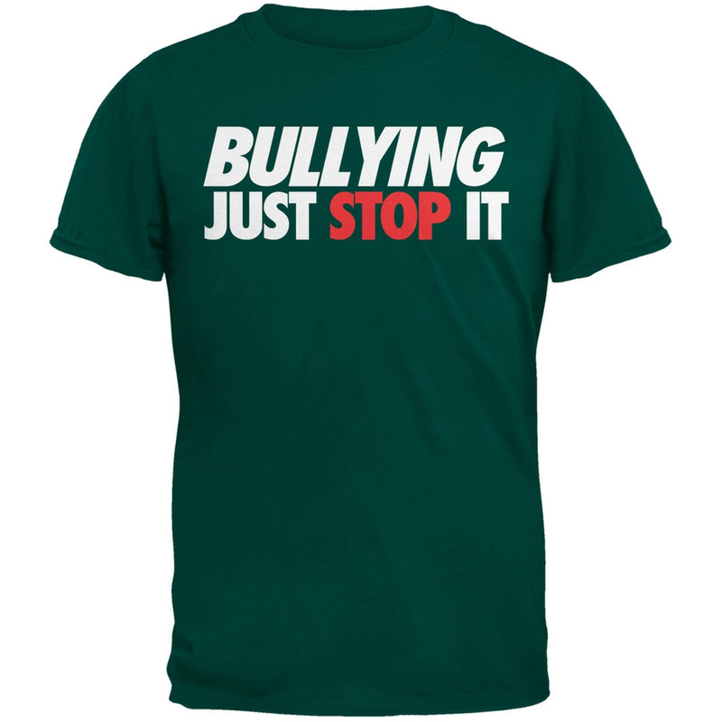 Just Stop It Bullying Black Youth T-Shirt Youth T-Shirts Old Glory