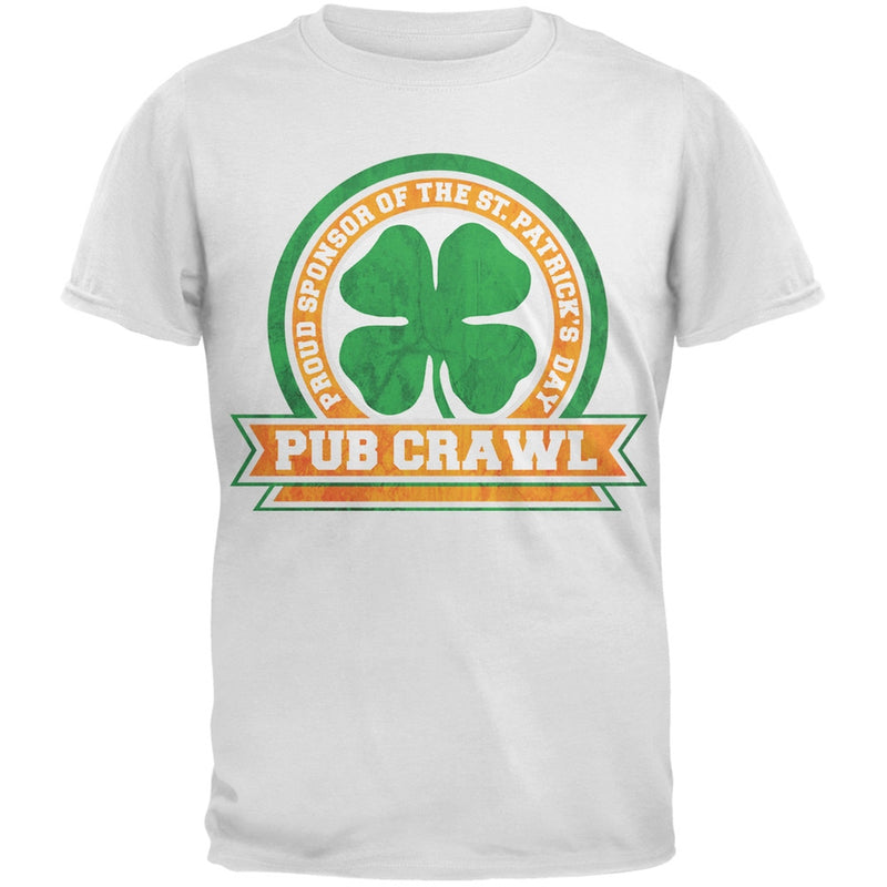 St. Patricks Day - Pub Crawl Black Adult T-Shirt Men's T-Shirts Old Glory