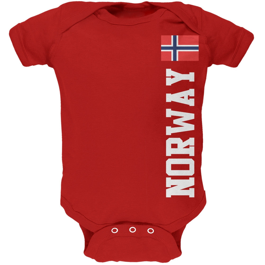 World Cup Norway Red Soft Baby One Piece Baby One Piece FIFA