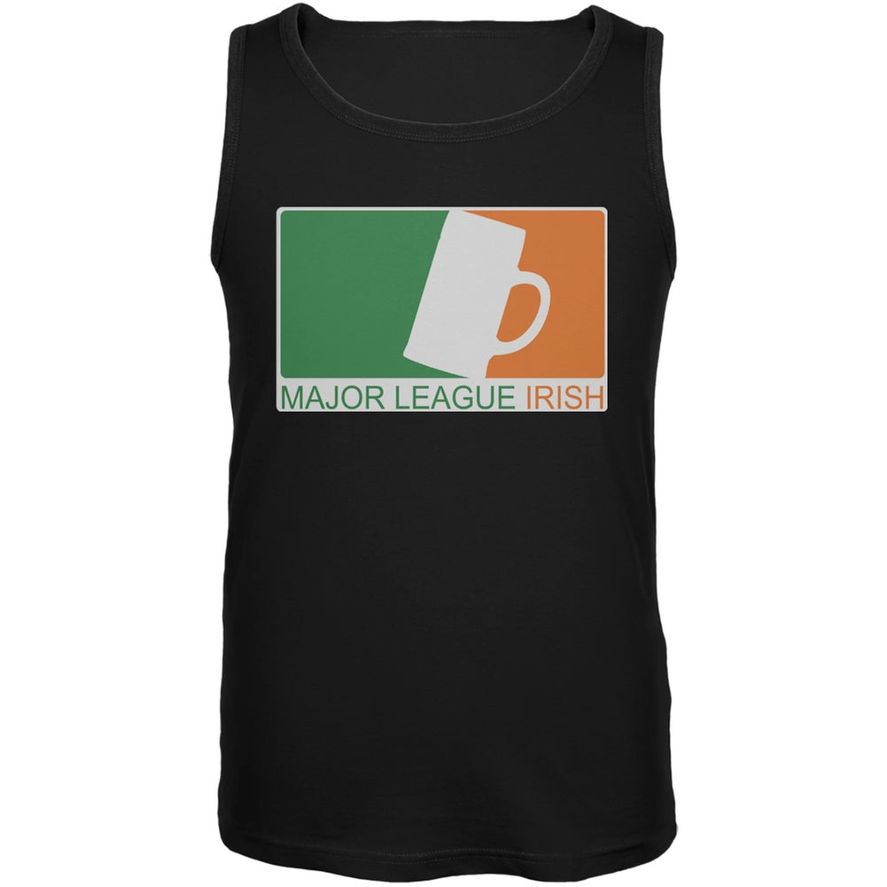 St. Patricks Day - Major League Irish Beer Black Adult Tank Top Men's Tank Tops Old Glory 2XL Black