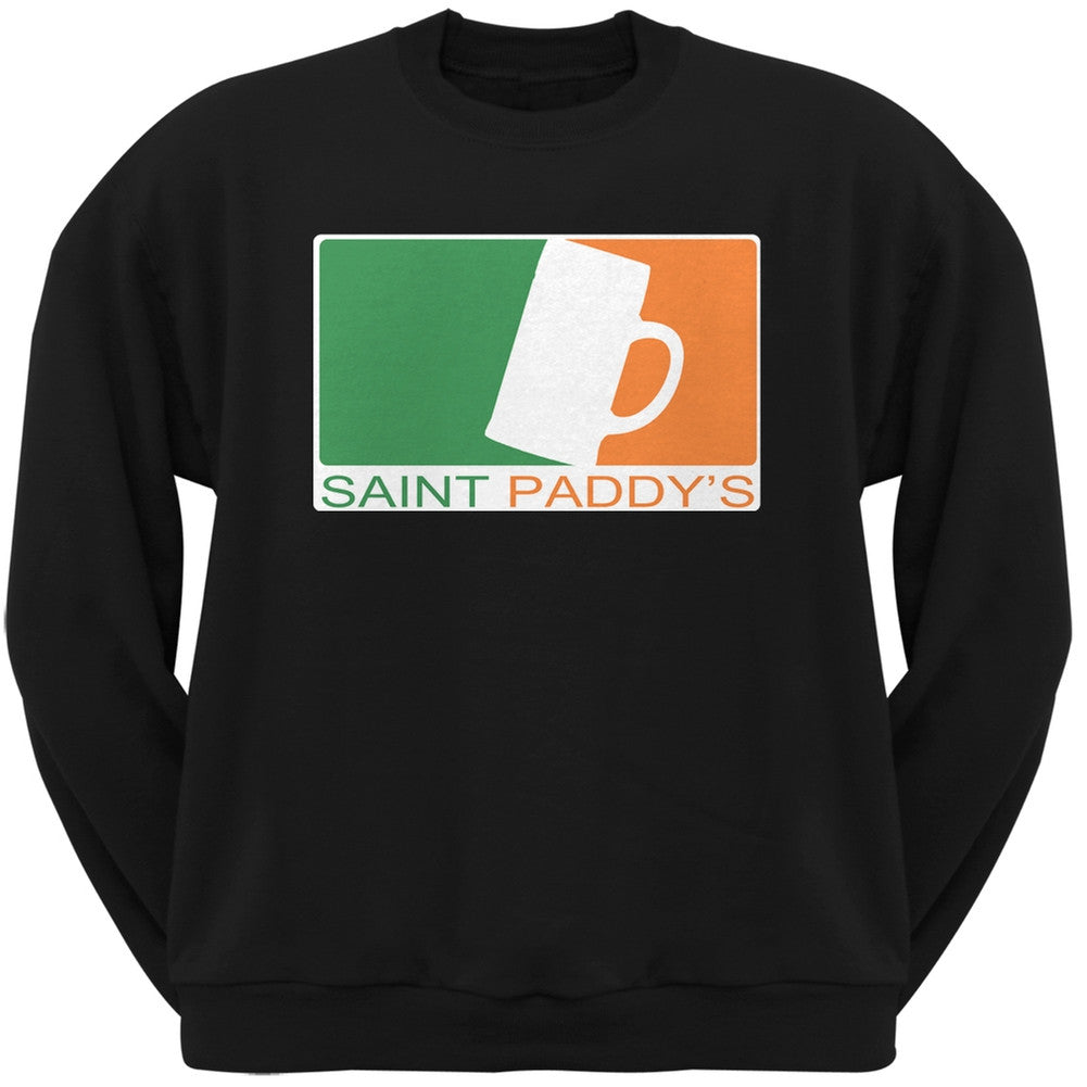 St. Patricks Day - Saint Paddy's Day Beer Mug Black Adult Crew Neck Sweatshirt Men's Sweatshirts Old Glory