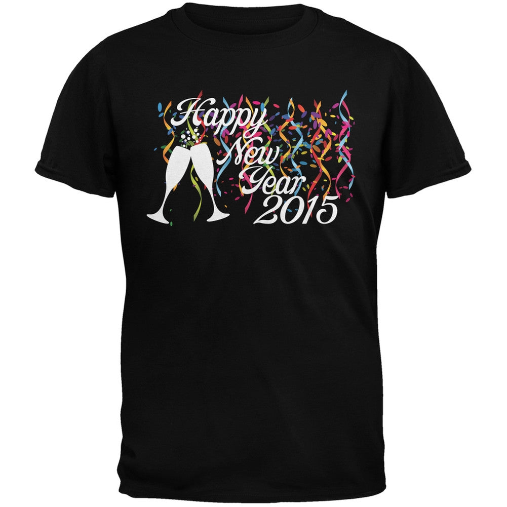 Happy New Year Party Black Youth T-Shirt Youth T-Shirts Old Glory