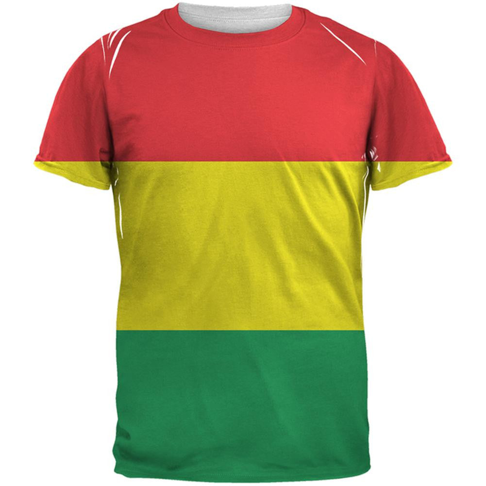 Rasta All Over Adult T-Shirt Men's T-Shirts Old Glory 2XL Multi
