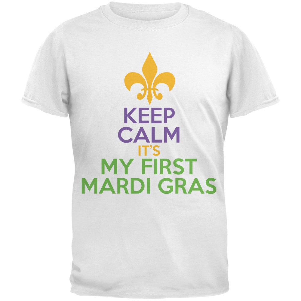 Mardi Gras - My First Mardi Gras Black Youth T-Shirt Youth T-Shirts Old Glory
