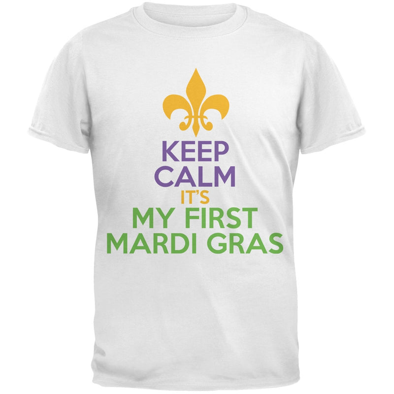 Mardi Gras - My First Mardi Gras Black Youth T-Shirt Youth T-Shirts Old Glory