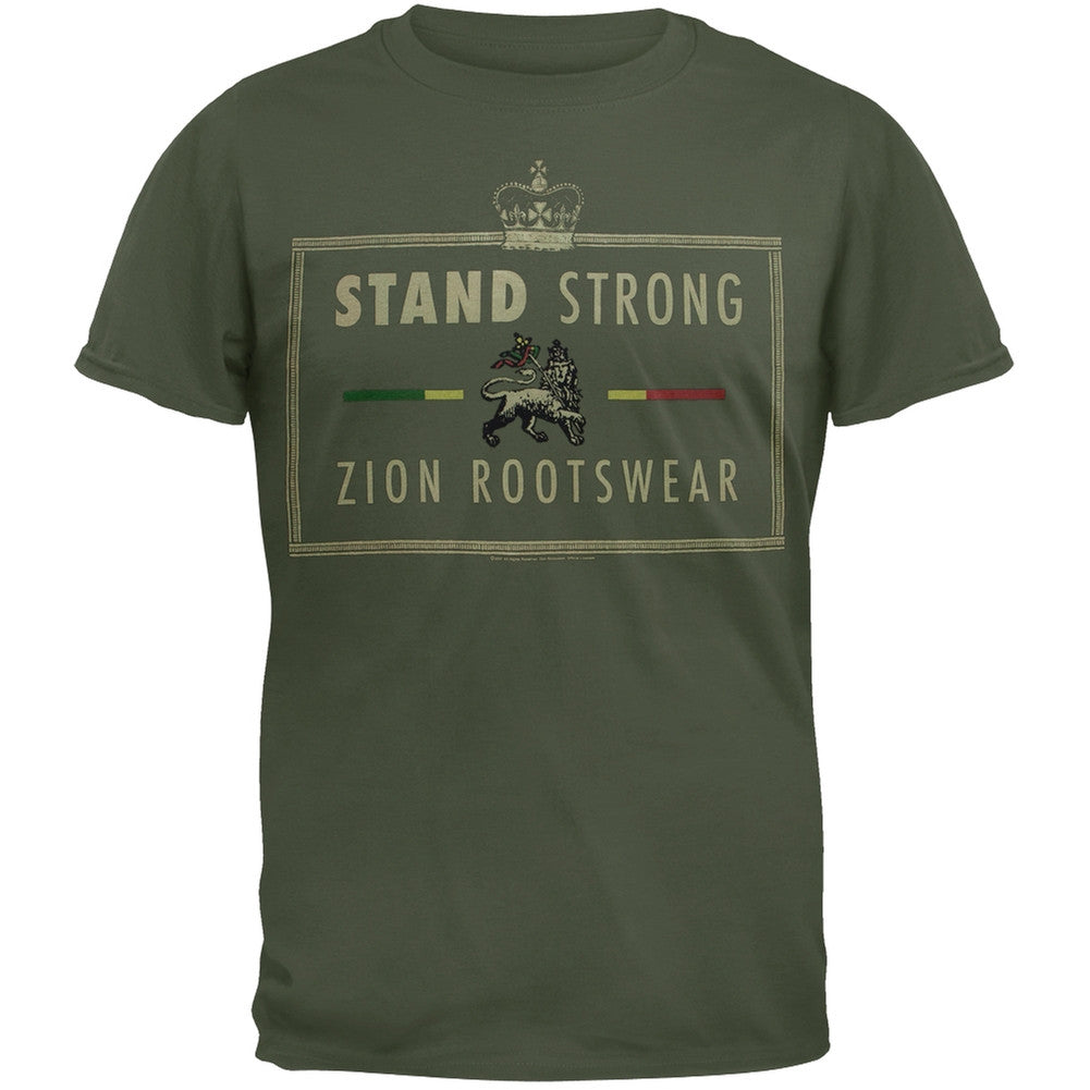 Rastafari - Stand Strong Adult T-Shirt Men's T-Shirts Old Glory