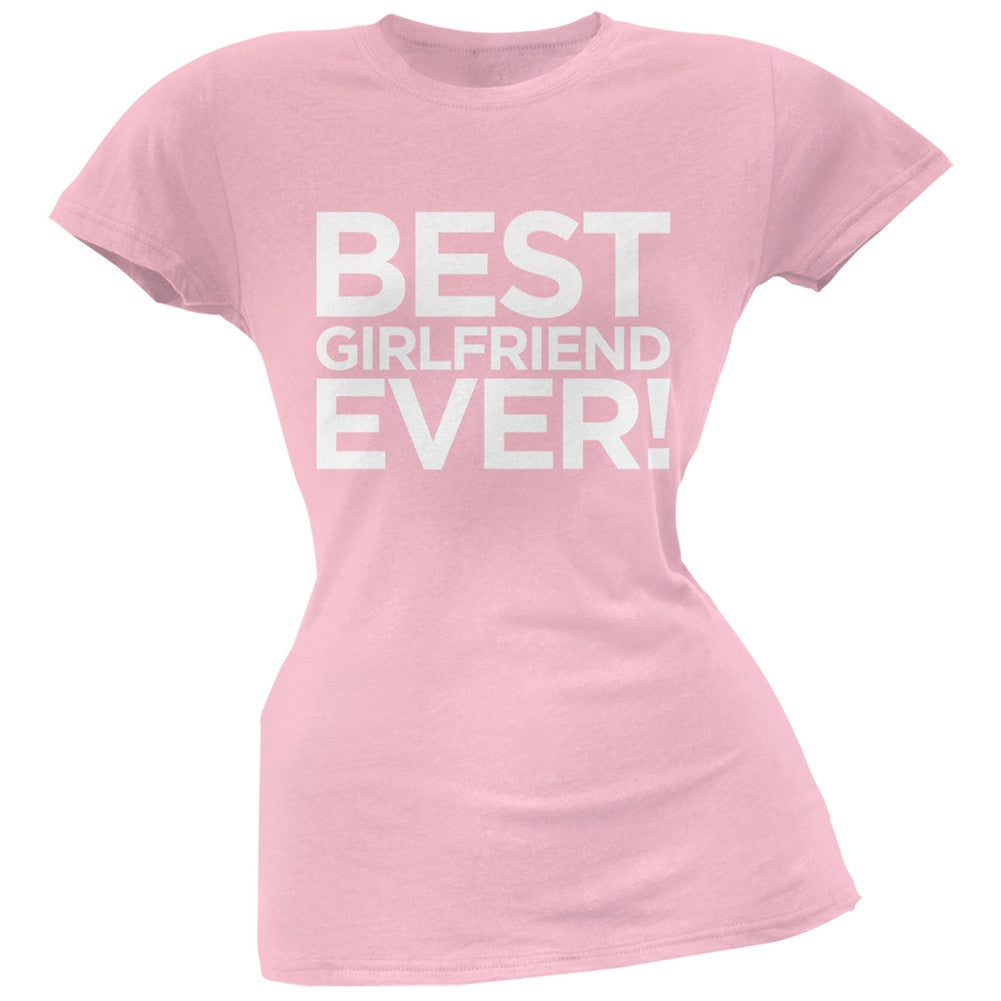 Best Girlfriend Ever Black Soft Juniors T-Shirt Juniors T-Shirts Old Glory