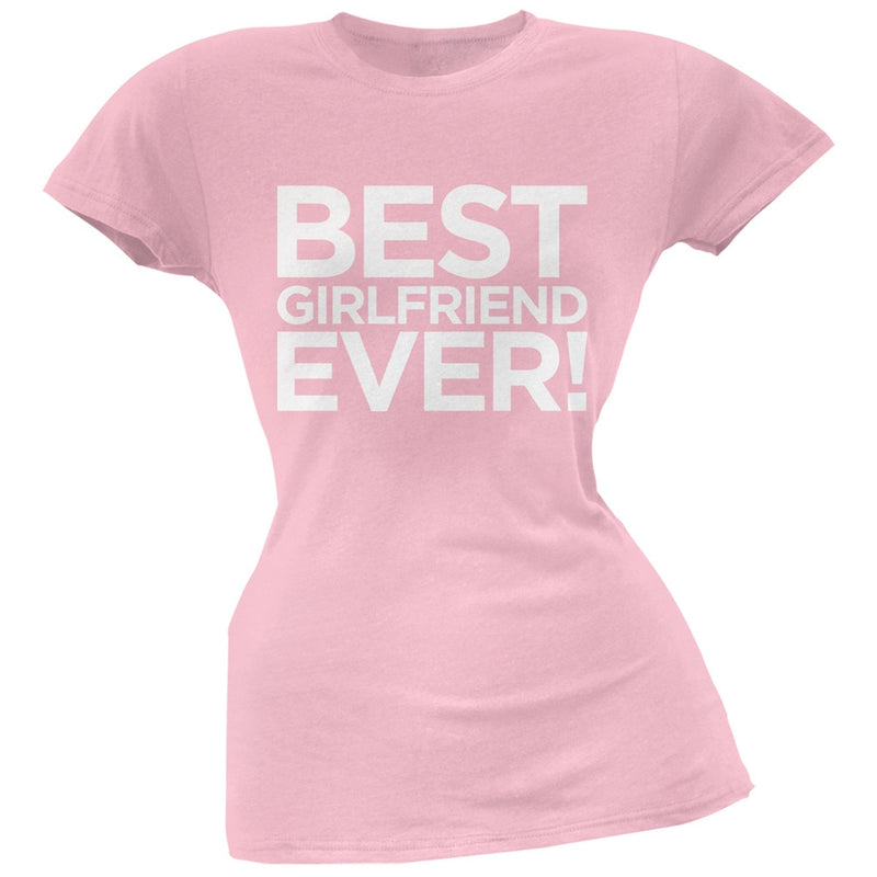 Best Girlfriend Ever Black Soft Juniors T-Shirt Juniors T-Shirts Old Glory