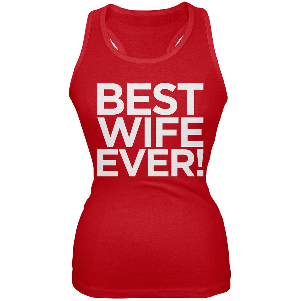 Best Wife Ever Red Juniors Soft Tank Top Juniors Tank Tops Old Glory 2XL Red