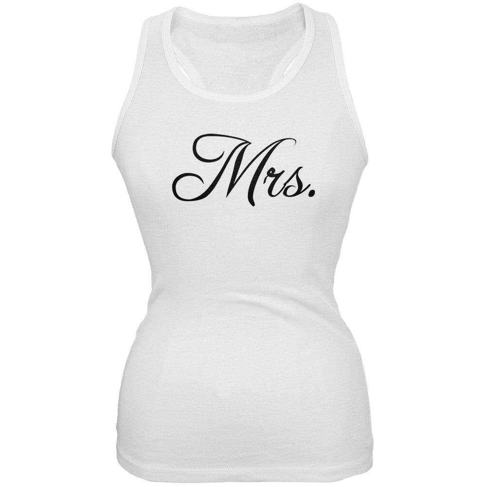 Fancy Mrs. White Juniors Soft Tank Top Juniors Tank Tops Old Glory 2XL White