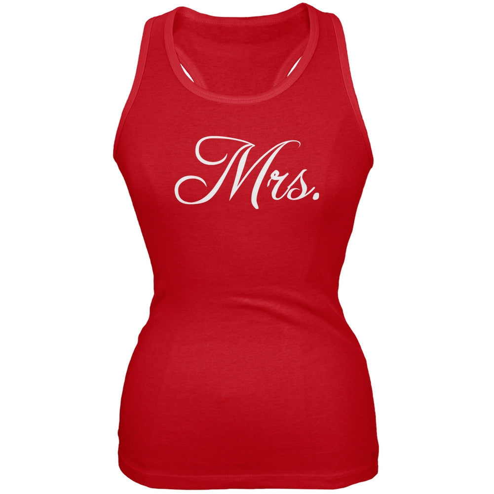 Fancy Mrs. Red Juniors Soft Tank Top Juniors Tank Tops Old Glory 2XL Red