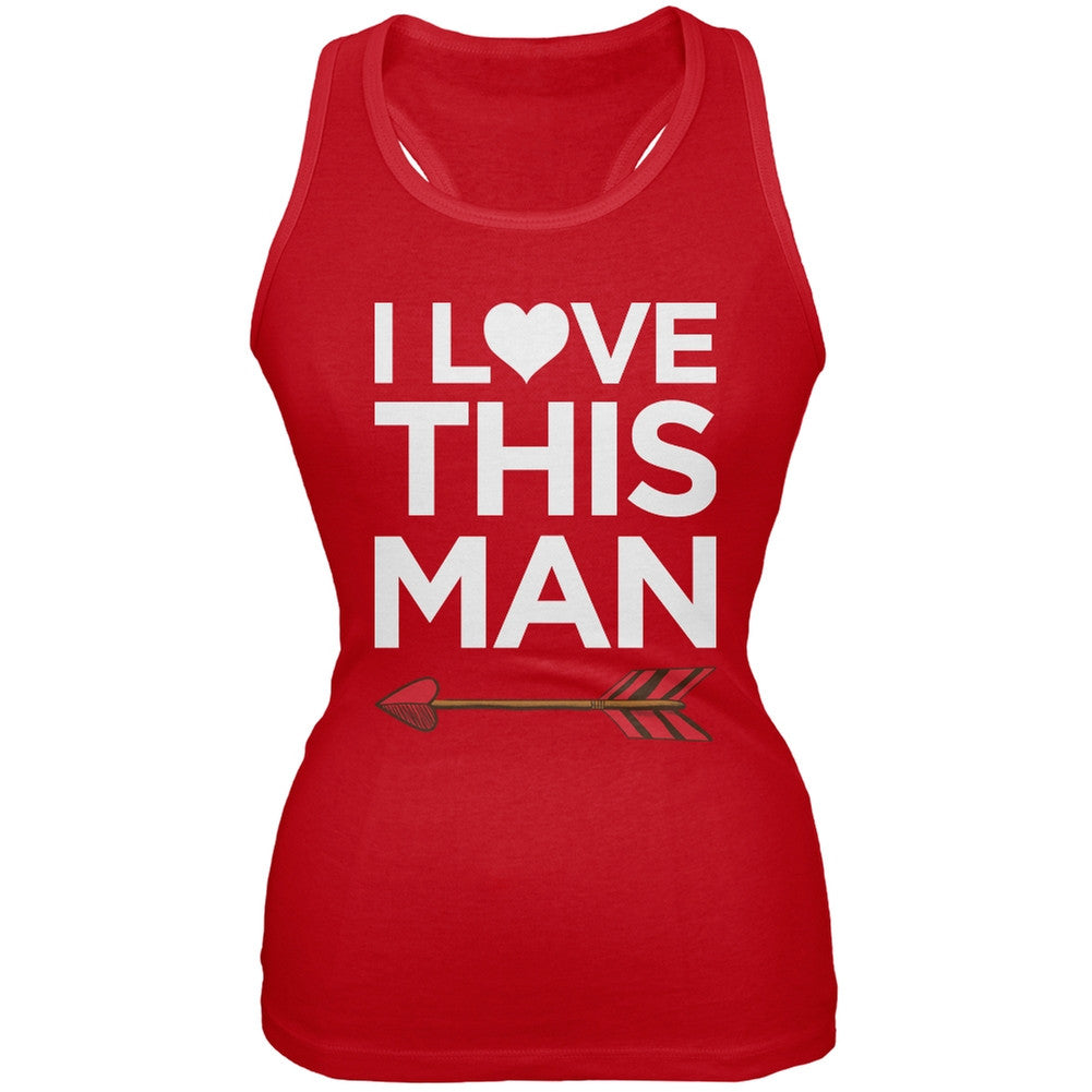 I Love This Man Red Juniors Soft Tank Top Juniors Tank Tops Old Glory 2XL Red