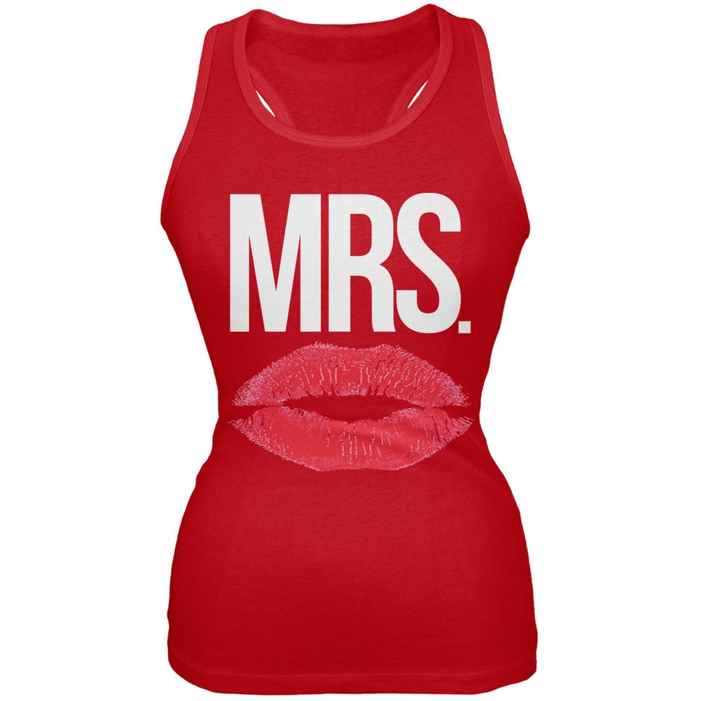 Mrs. Lips Red Juniors Soft Tank Top Juniors Tank Tops Old Glory 2XL Red