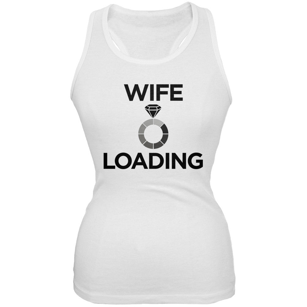 Wife Loading White Juniors Soft Tank Top Juniors Tank Tops Old Glory 2XL White