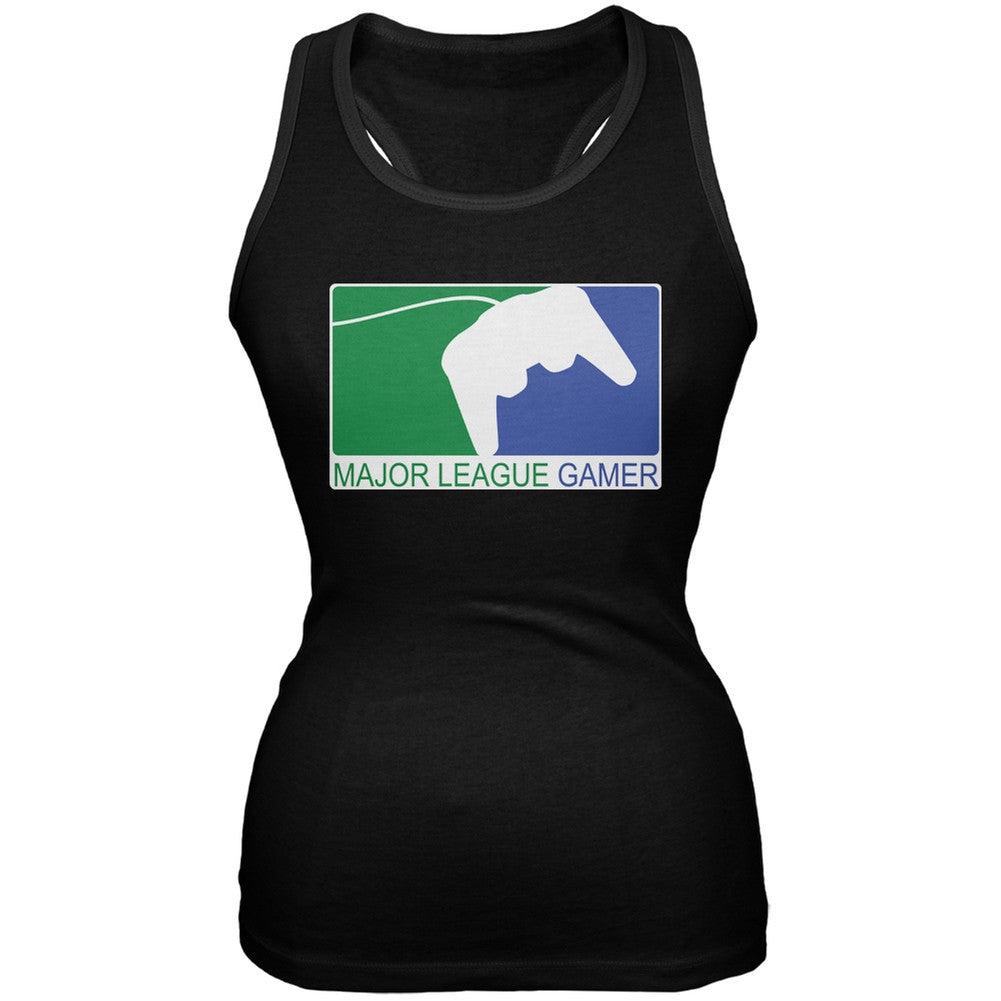 Major League Gamer Black Juniors Soft Tank Top Juniors Tank Tops Old Glory 2XL Black
