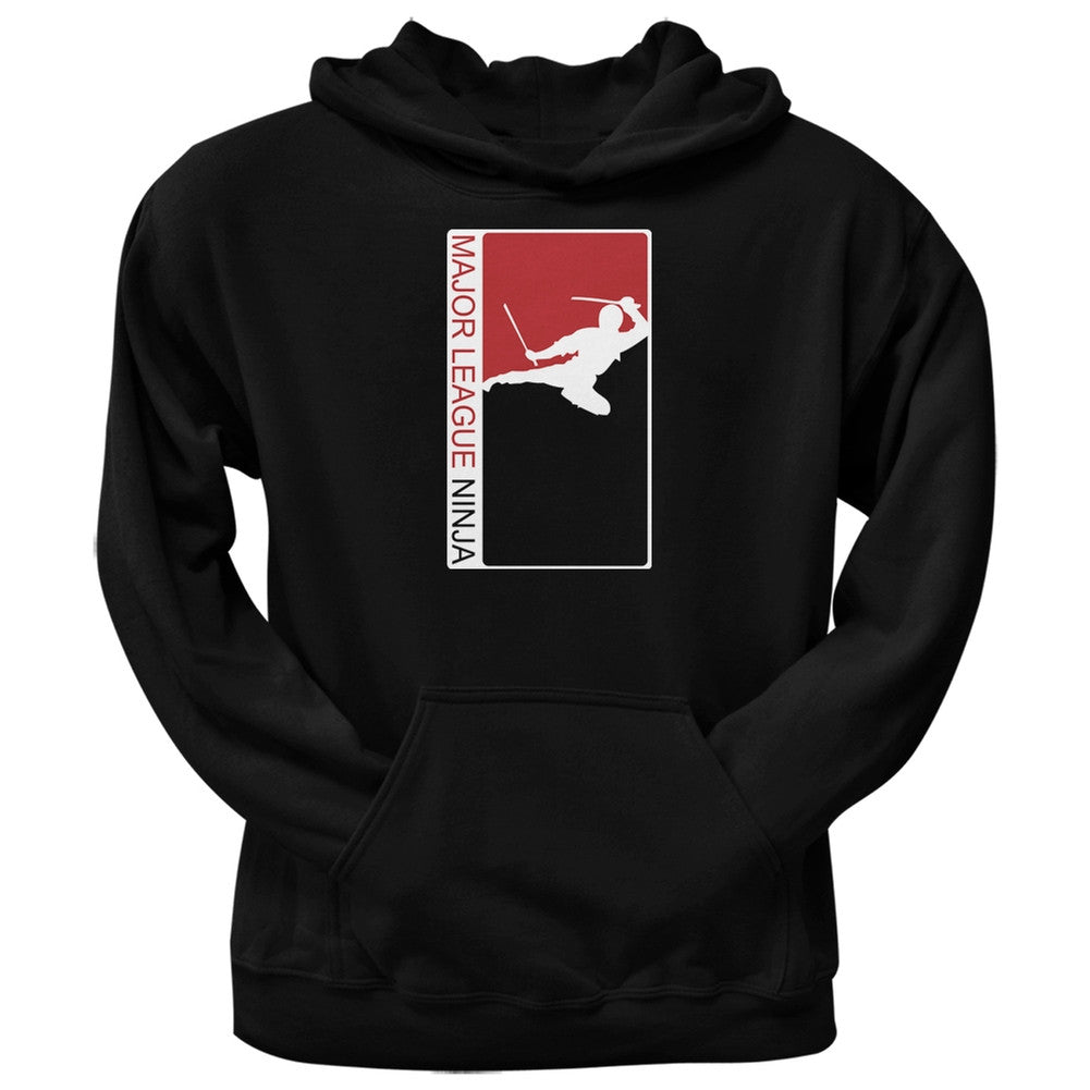 Major League Ninja Black Adult Pullover Hoodie Men's Hoodies Old Glory 2XL Black