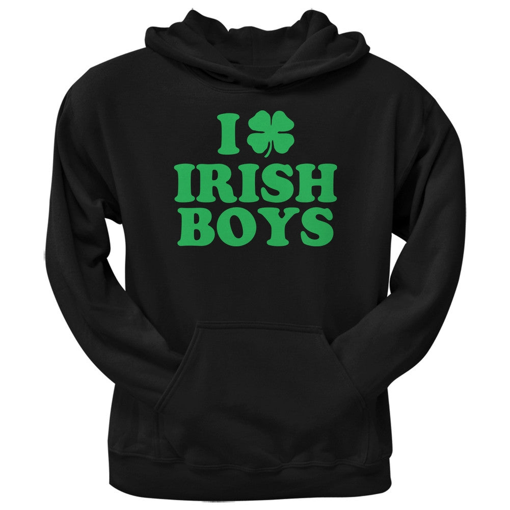 St. Patricks Day - I Shamrock Love Irish Boys Black Adult Pullover Hoodie Men's Hoodies Old Glory 2XL Black