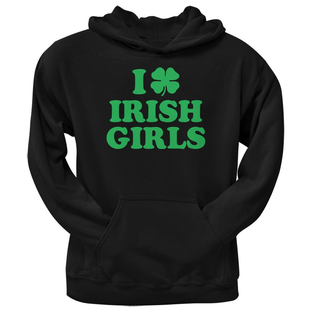 St. Patricks Day - I Shamrock Love Irish Girls Black Adult Pullover Hoodie Men's Hoodies Old Glory 2XL Black