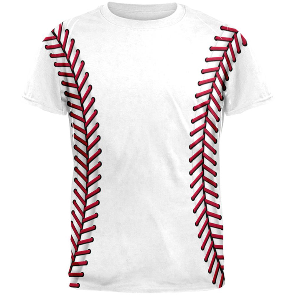 Baseball Two-Sided All Over T-Shirt Men's T-Shirts Old Glory 2XL Multi