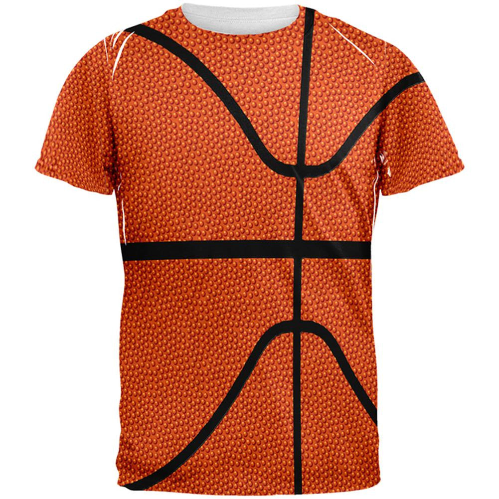 Basketball Two-Sided All Over T-Shirt Men's T-Shirts Old Glory 2XL Multi